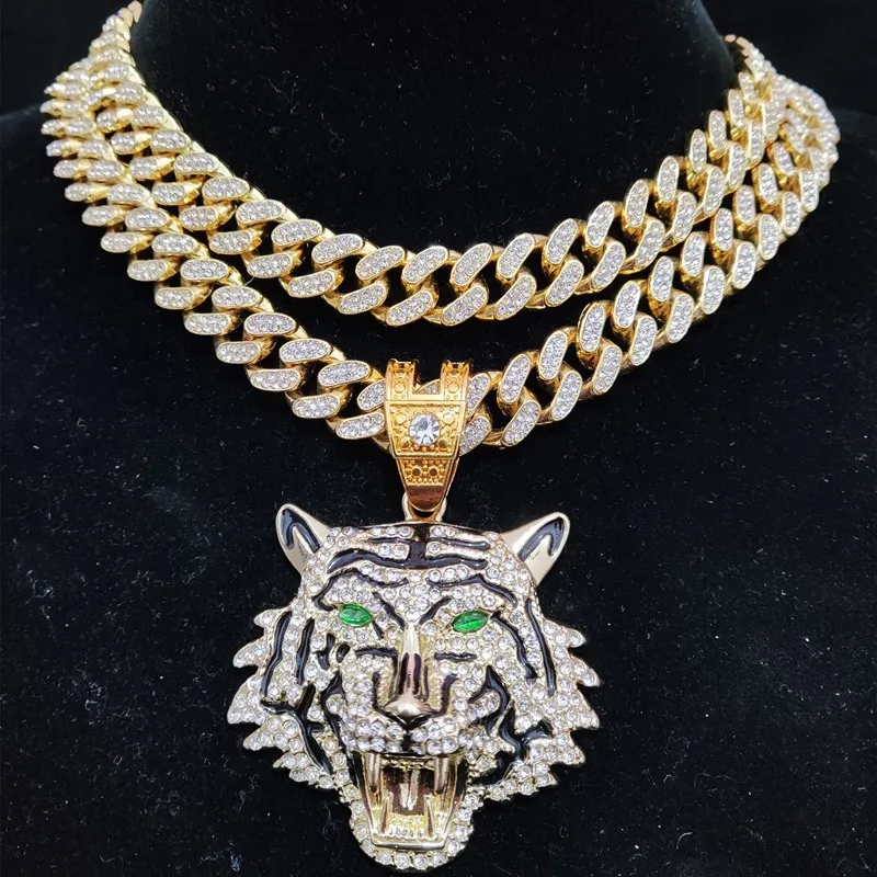Fashion Street Singapore - Unisex Hip Hop Bling Necklace, Shiny