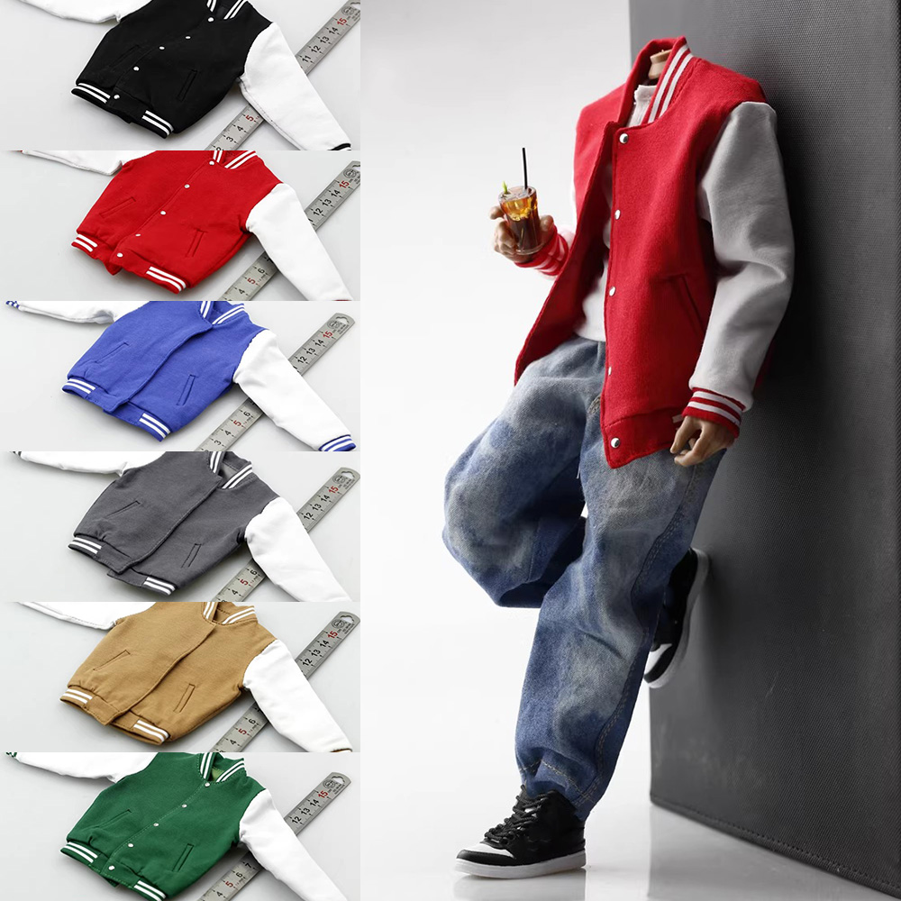 Street Fashion Clothes - 1/6 Scale Male Loose Casual Baseball
