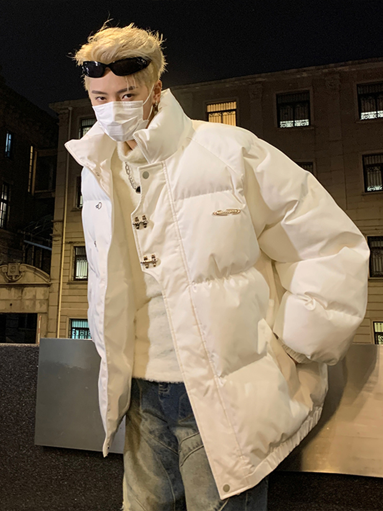 Street Fashion Brand - White down Puffer Jacket Thickened Cotton