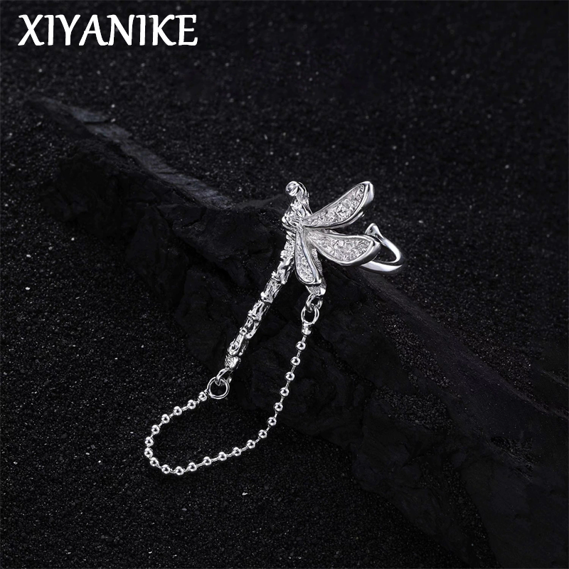 Street Fashion Korean Girl - XIYANIKE Dragonfly Chain Tassel No Hole