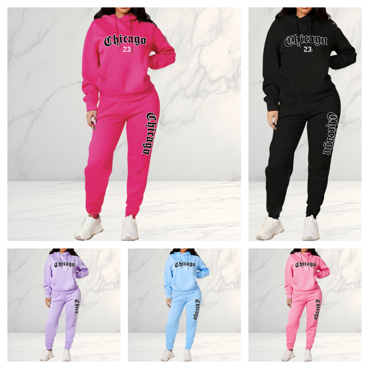 Street Fashion Clothes - Women's Tracksuit Hoodies Trousers 2PCS Suit