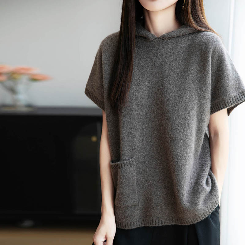 Street Fashion Clothes - 100% Merino Wool Hoodie Women's Knitted