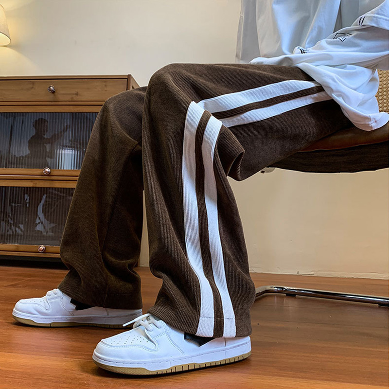 Brown Sweatpants Men Casual Co – Street Fashion Clothes Bewertung und Preis