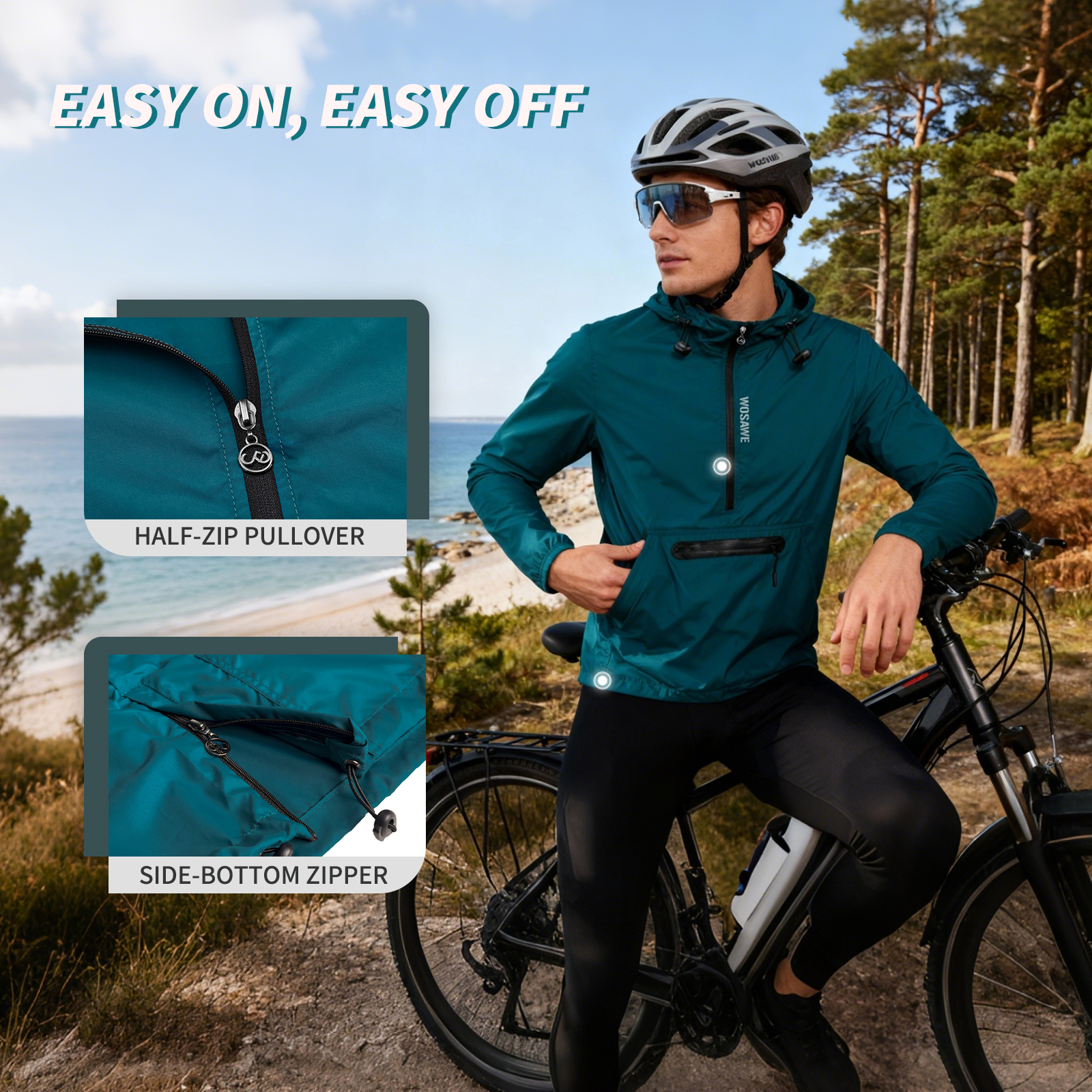 WOSAWE Winproof Running Jacket – Reflective Jacket Running Bewertung und Preis
