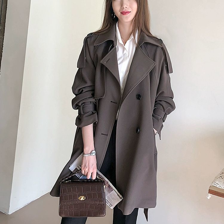 Brown Trench Women'S Fashionab – Street Fashion China Beautiful Girls Bewertung und Preis