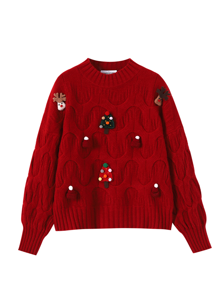 Women Christmas Pullover Knitt – Street Fashion Clothes Bewertung und Preis