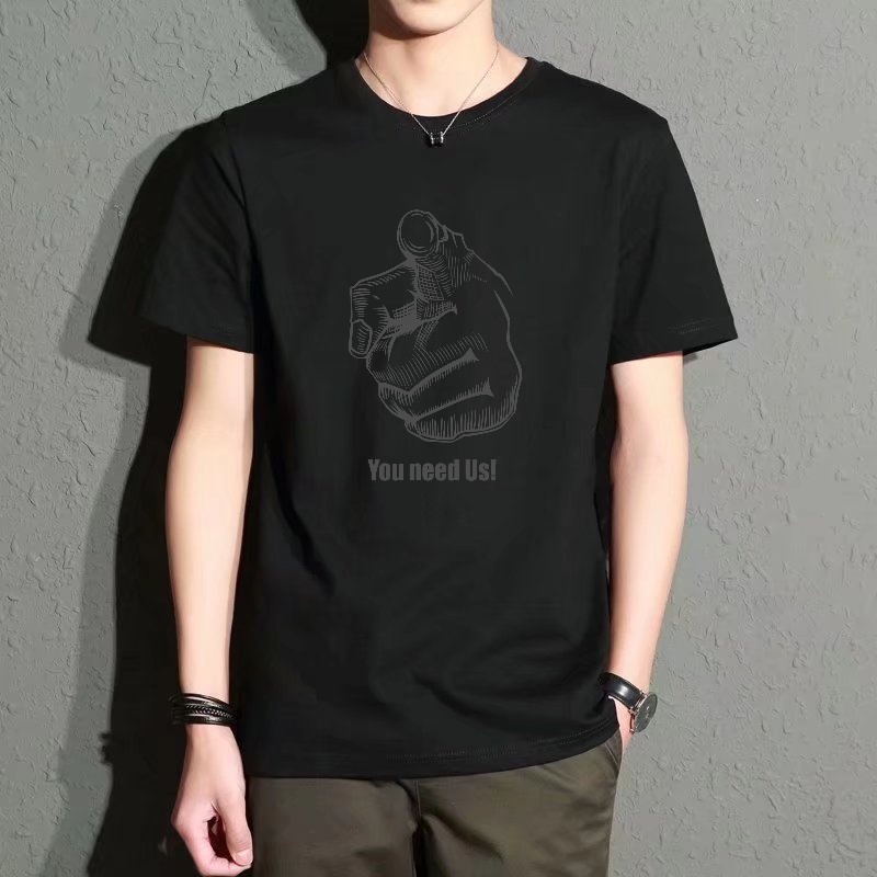 Men's Black Round-Neck Short-S – Street Fashion Essentials Bewertung und Preis