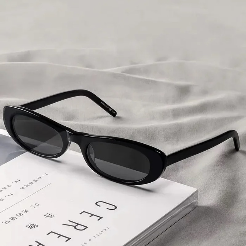 New Retro Oval Frame Sunglasse – Street Fashion Glasses Bewertung und Preis