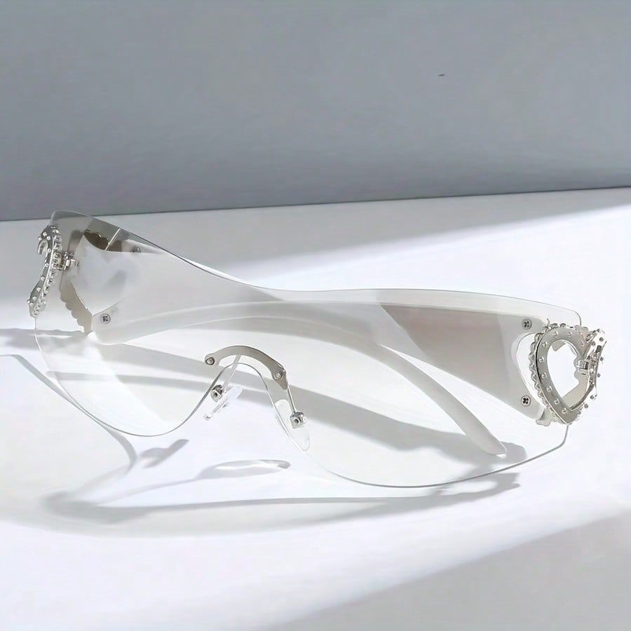 1PC fashion heart-shaped frame – Street Fashion Glasses Bewertung und Preis