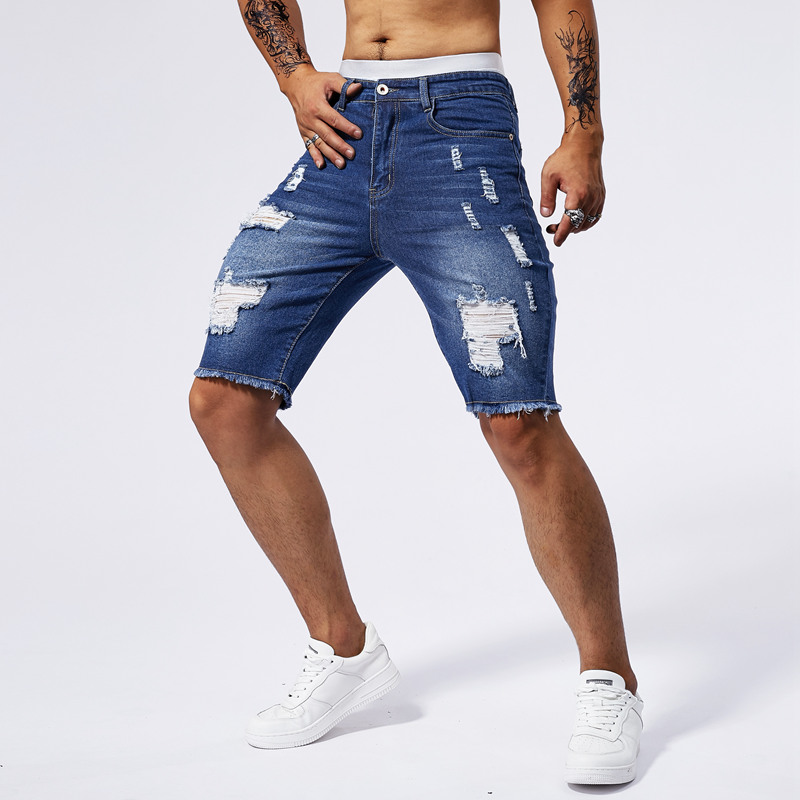 2025 Summer New Men's Ripped D – Street Fashion Brand Bewertung und Preis