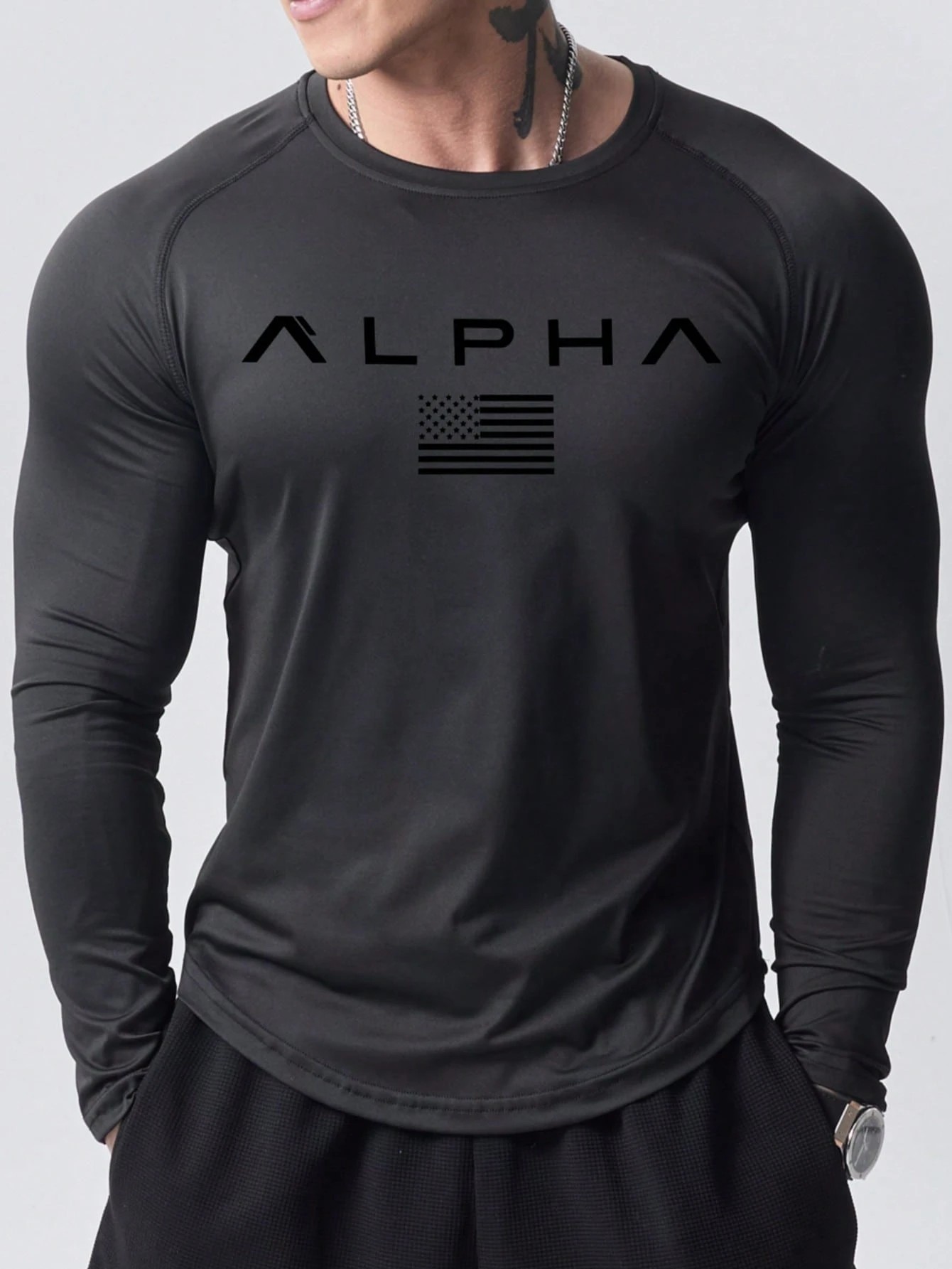 New men's long-sleeved T-shirt – Street For Fashion Bewertung und Preis