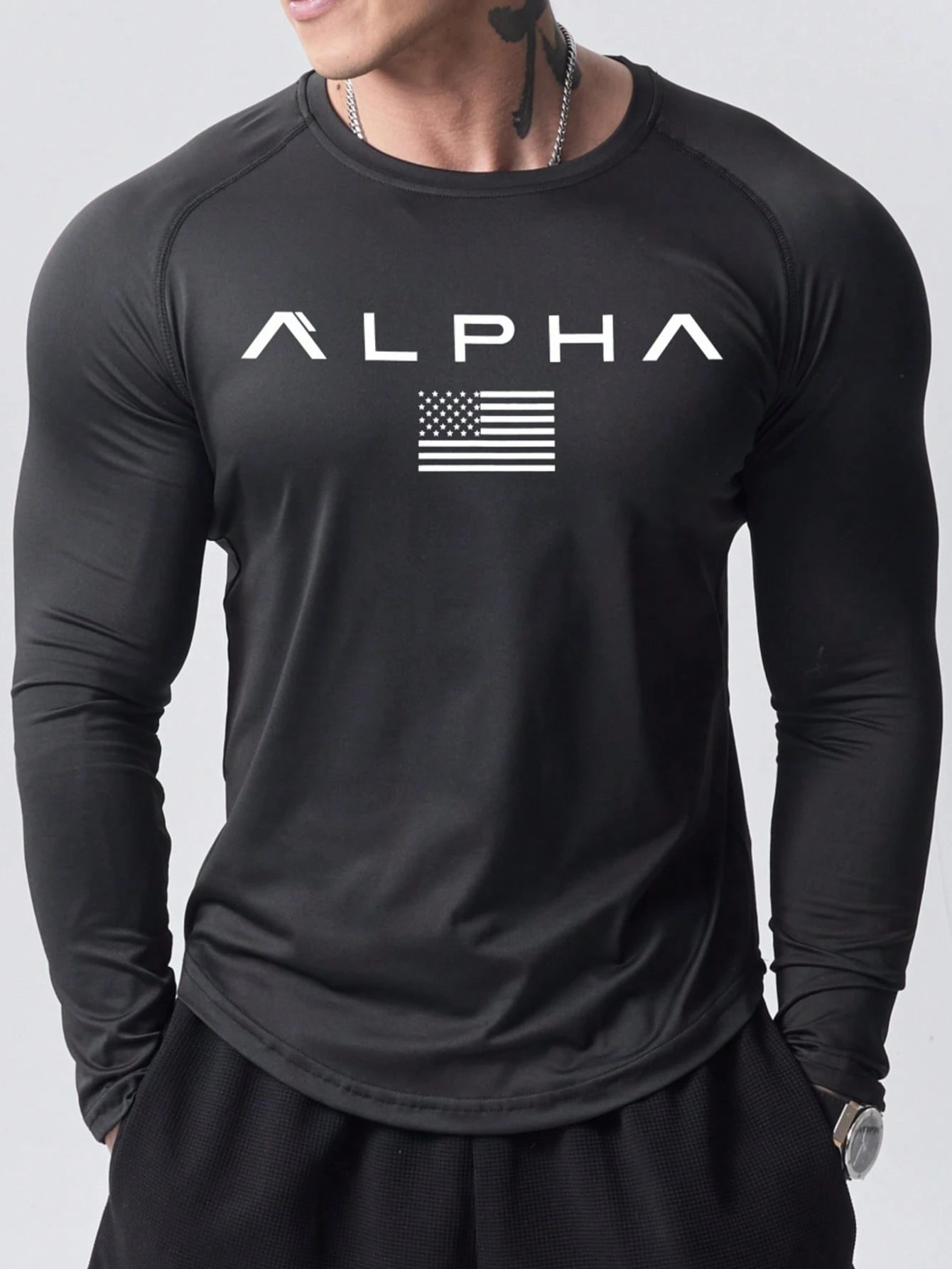 New men's long-sleeved T-shirt – Street For Fashion Bewertung und Preis