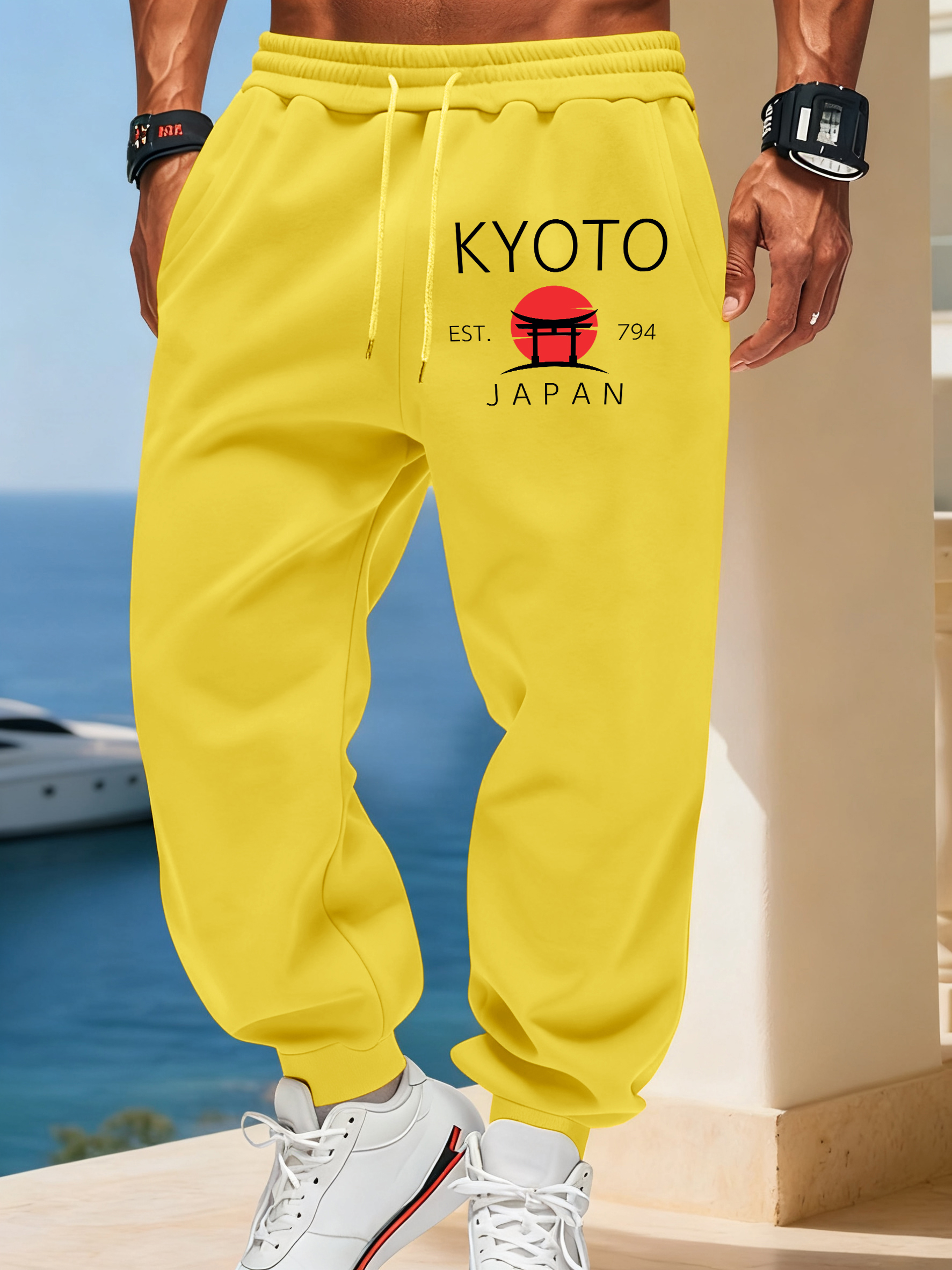 Kyoto Japan Letter Print Basic – Street Fashion Kyoto Bewertung und Preis