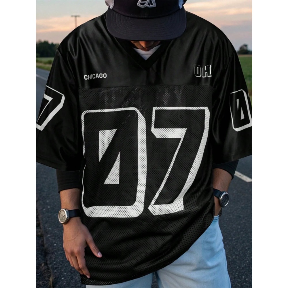 2026 Summer New Men's V-Neck T – Street Summer Fashion Bewertung und Preis