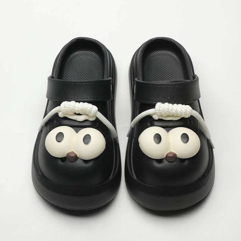 Cute DIY Big Eyes Fashion Clog – Street Fashion Female Bewertung und Preis