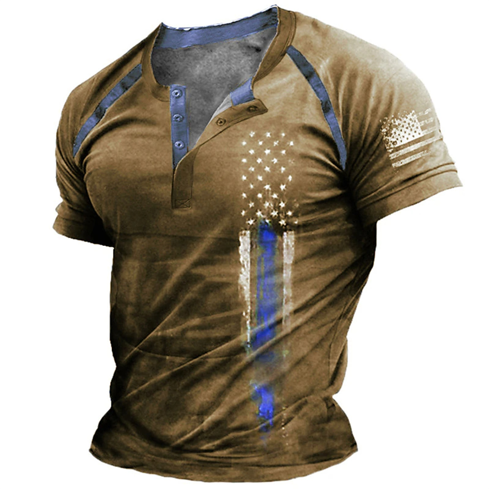 Funny 3D American Flag Print M – Street Summer Fashion Bewertung und Preis