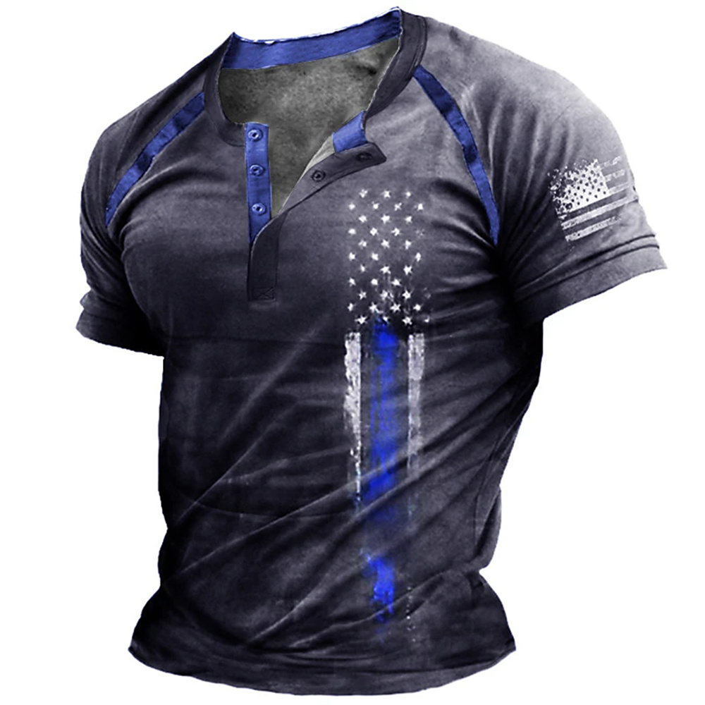 Funny 3D American Flag Print M – Street Summer Fashion Bewertung und Preis