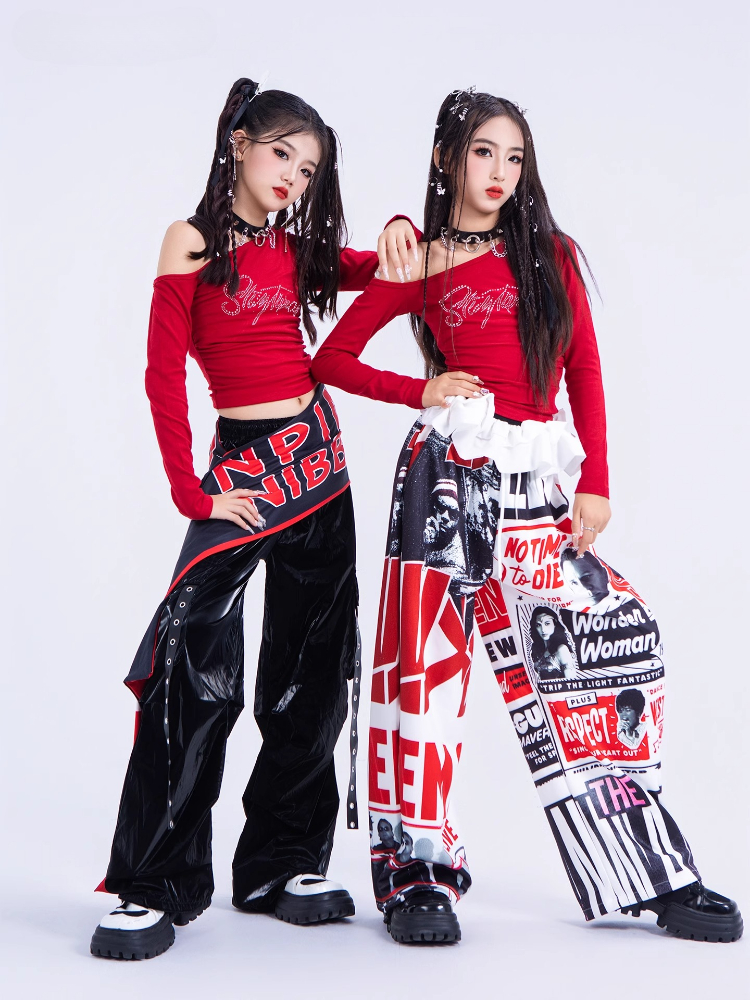 New Girls Hip Hop Dance Costum – Street Fashion Dance Bewertung und Preis