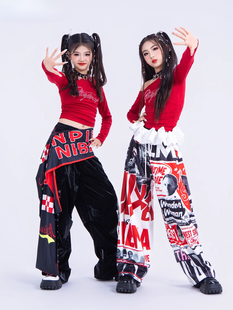 New Girls Hip Hop Dance Costum – Street Fashion Dance Bewertung und Preis