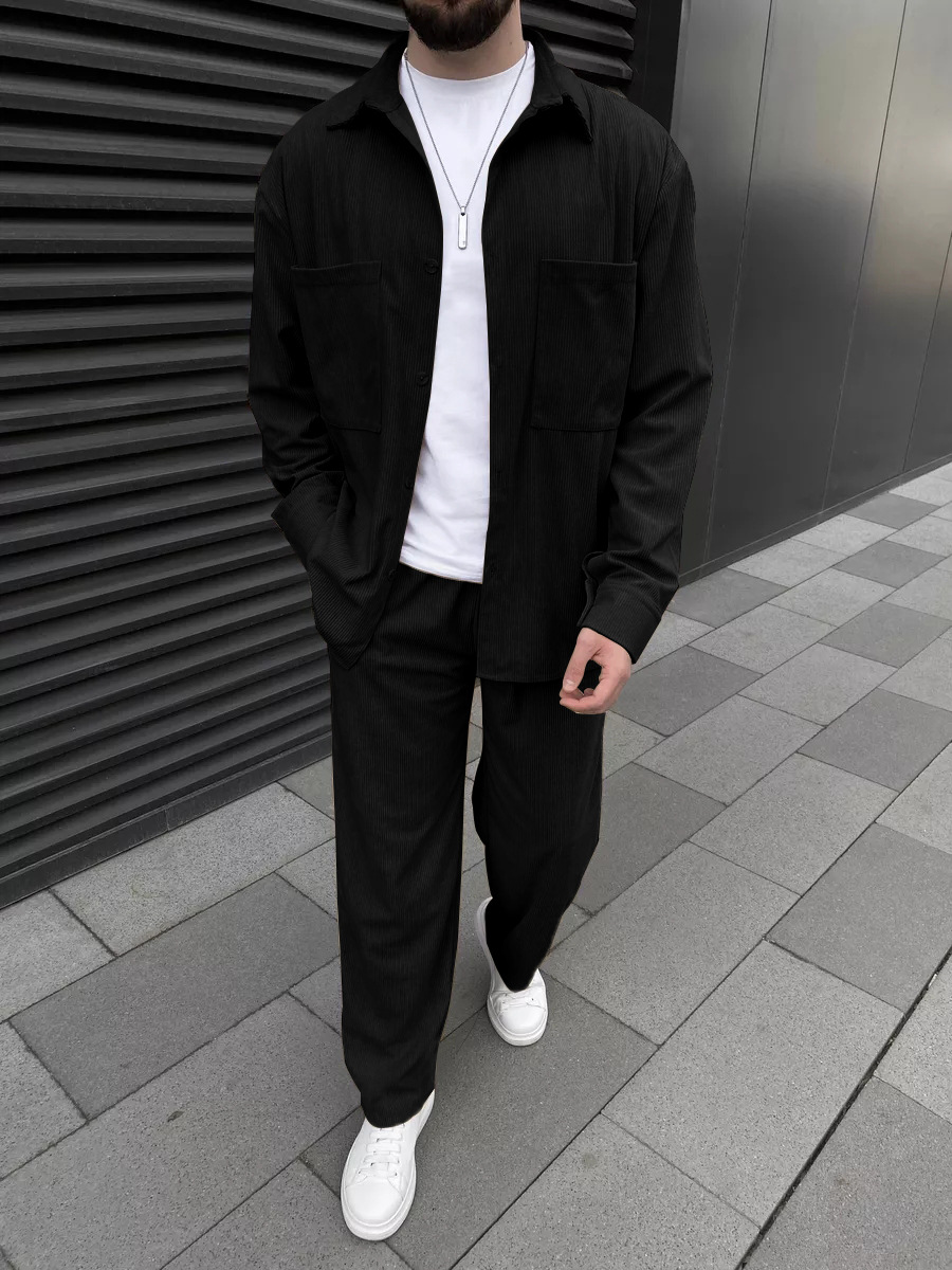 Men's corduroy two-piece outfi – Street For Fashion Bewertung und Preis
