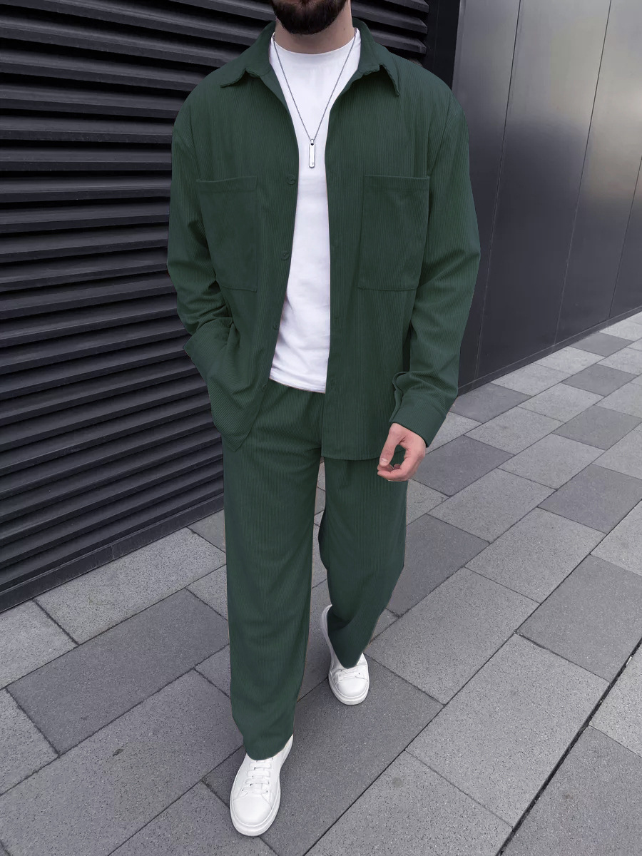 Men's corduroy two-piece outfi – Street For Fashion Bewertung und Preis