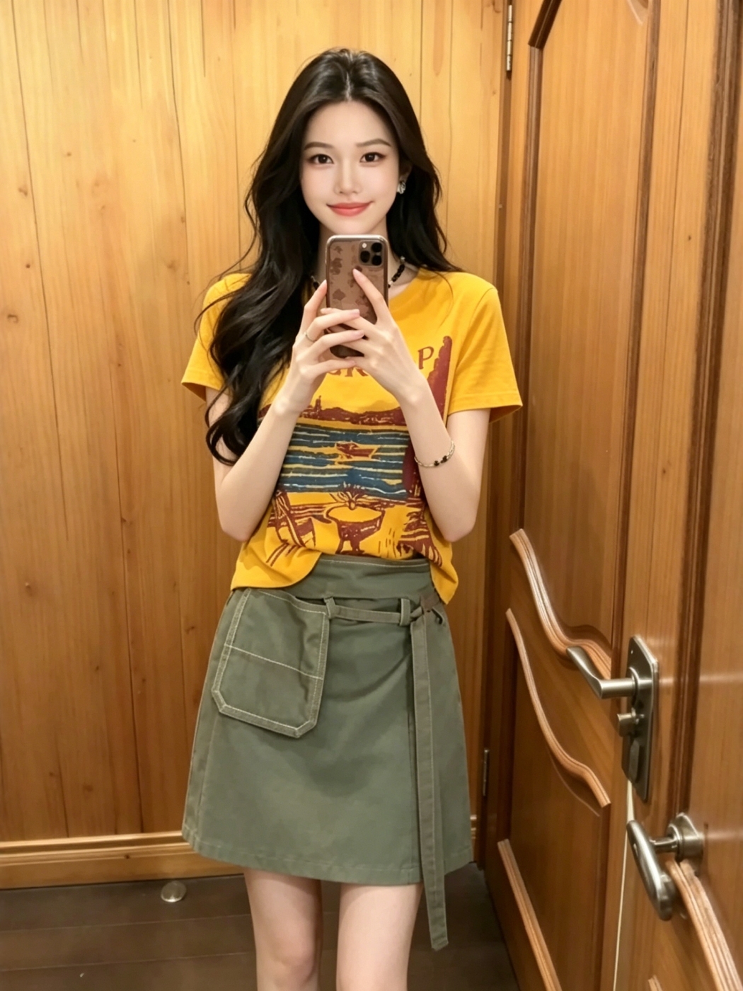 Retro Spicy Girl Print round N – Street Fashion Korean Girl Bewertung und Preis