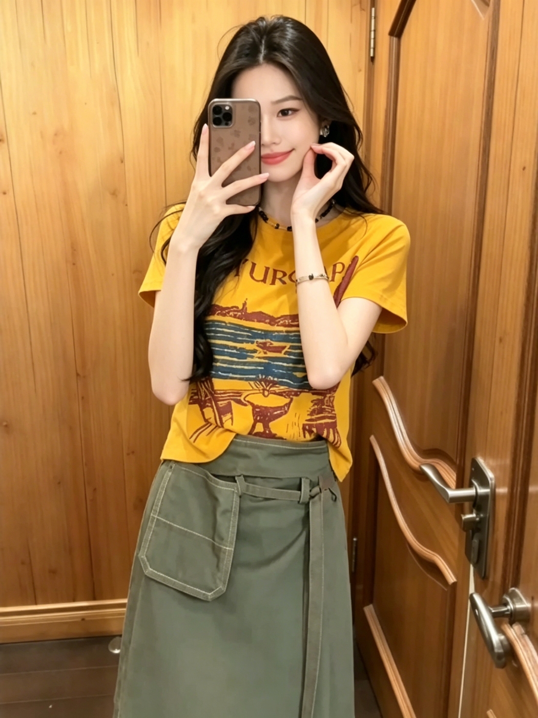 Retro Spicy Girl Print round N – Street Fashion Korean Girl Bewertung und Preis