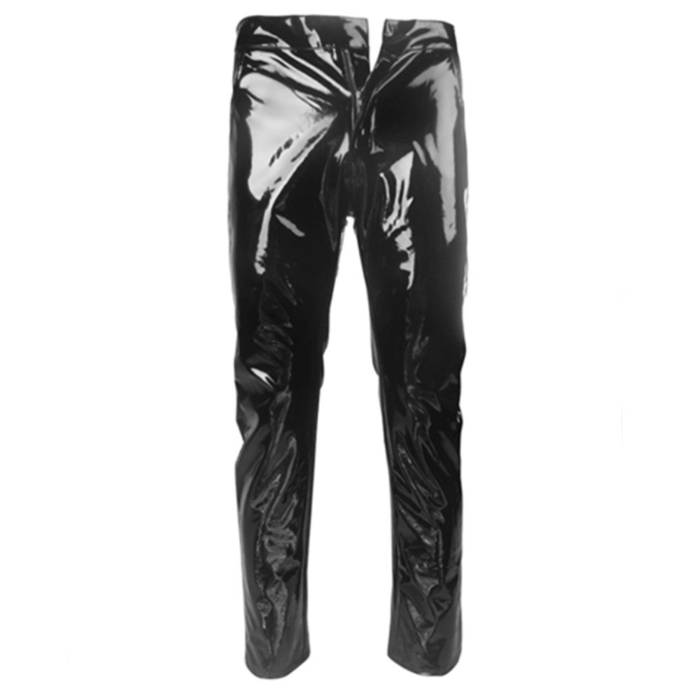 Shiny PVC Latex Trousers Men M – Street Fashion Dance Bewertung und Preis