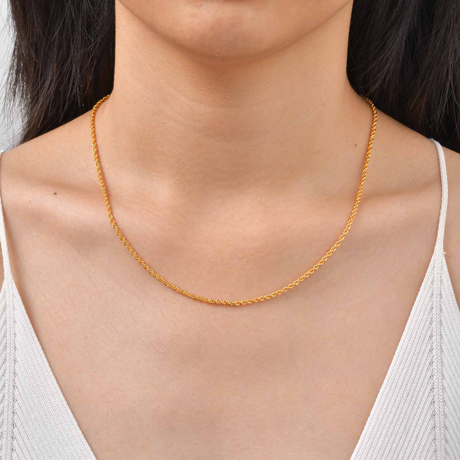 Hip Hop 2mm Twisted Rope 24K G – Fashion Street Singapore Bewertung und Preis