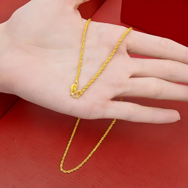 Hip Hop 2mm Twisted Rope 24K G – Fashion Street Singapore Bewertung und Preis