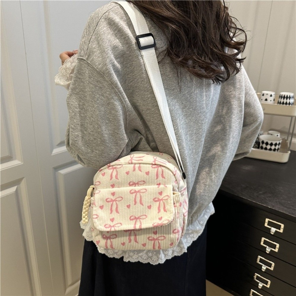 Women's Corduroy Small Shoulde – Street Fashion Korean Girl Bewertung und Preis
