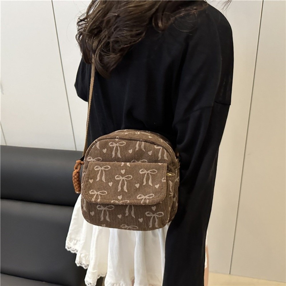 Women's Corduroy Small Shoulde – Street Fashion Korean Girl Bewertung und Preis