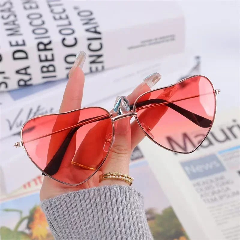 Fashion Heart Shaped Metal Sun – Street Fashion Glasses Bewertung und Preis