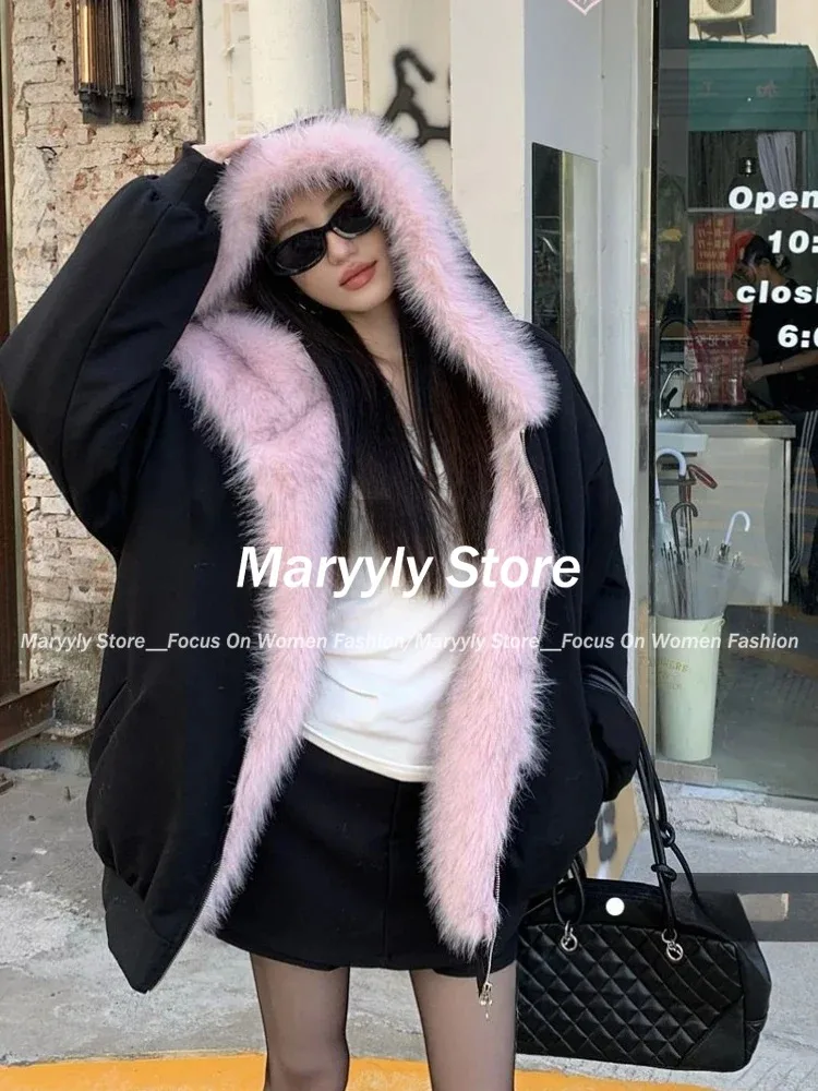American Vintage Women's Fur P – Street Fashion Korean Girl Bewertung und Preis
