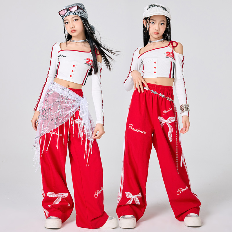 Girls Hip Hop Clothes White To – Street Fashion Dance Bewertung und Preis