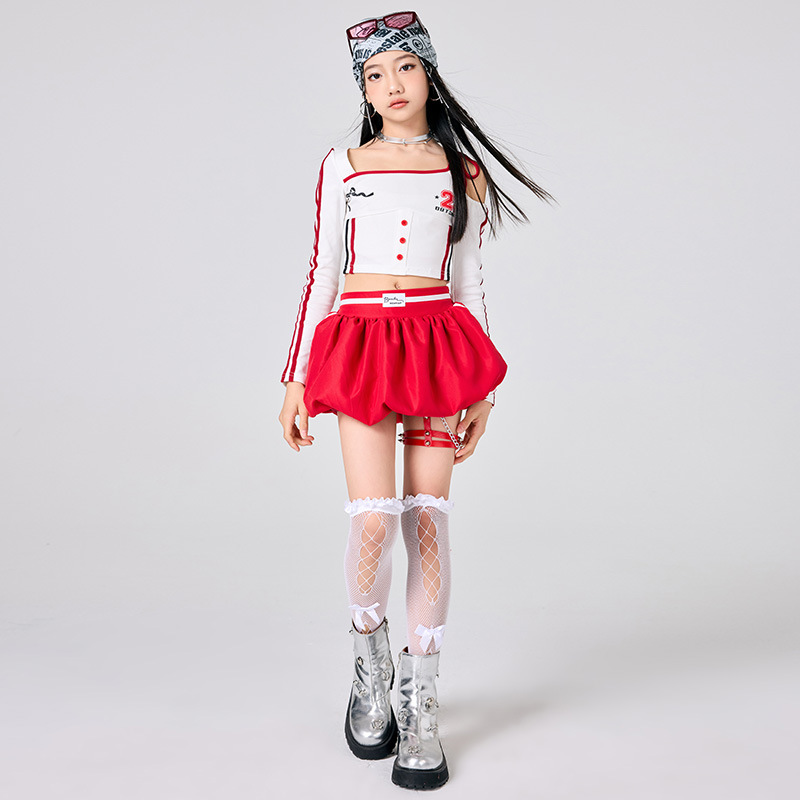 Girls Hip Hop Clothes White To – Street Fashion Dance Bewertung und Preis