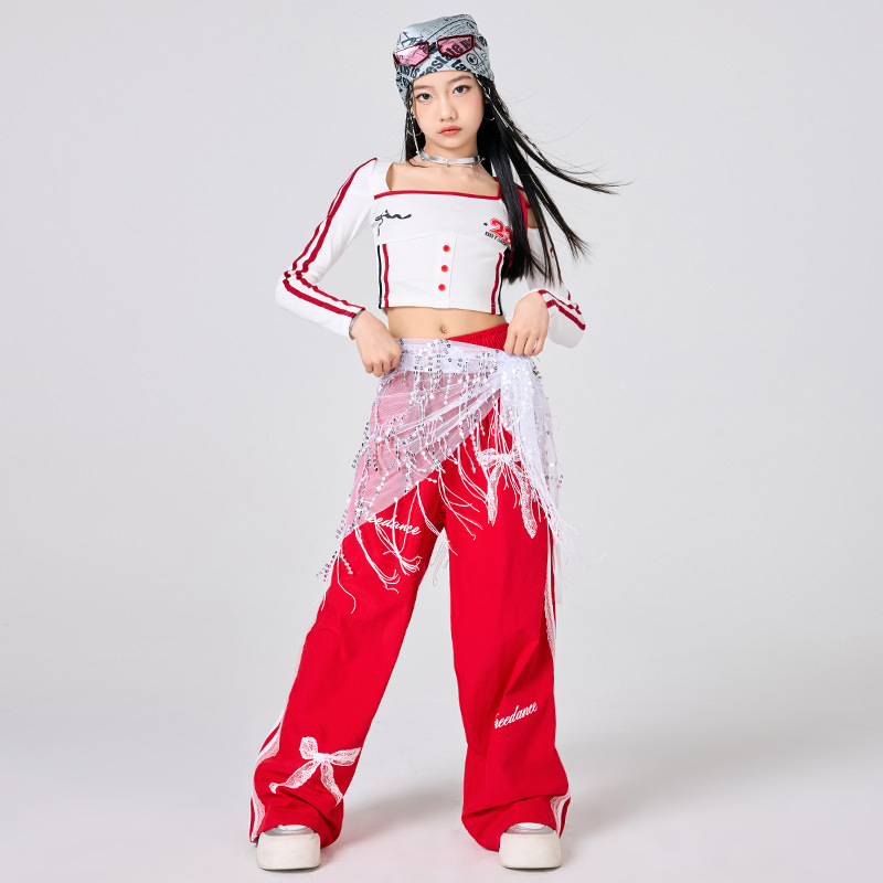 Girls Hip Hop Clothes White To – Street Fashion Dance Bewertung und Preis