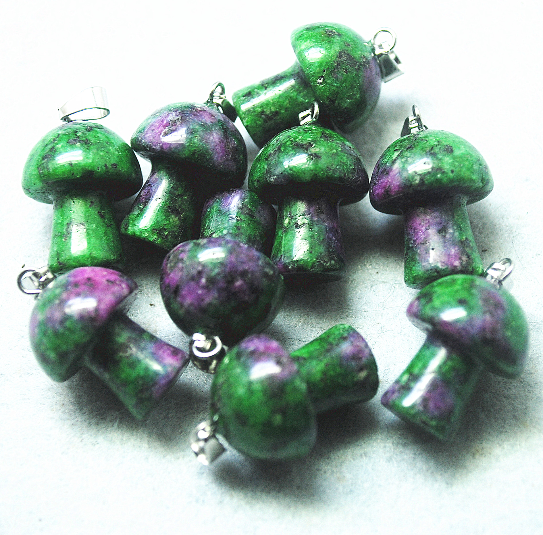 11PCS Green Jasper & Rose Quar – Street Fashion Nz Bewertung und Preis