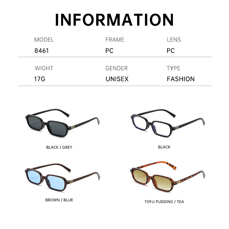 New Small Square Frame Sunglas – Street Fashion Glasses Bewertung und Preis