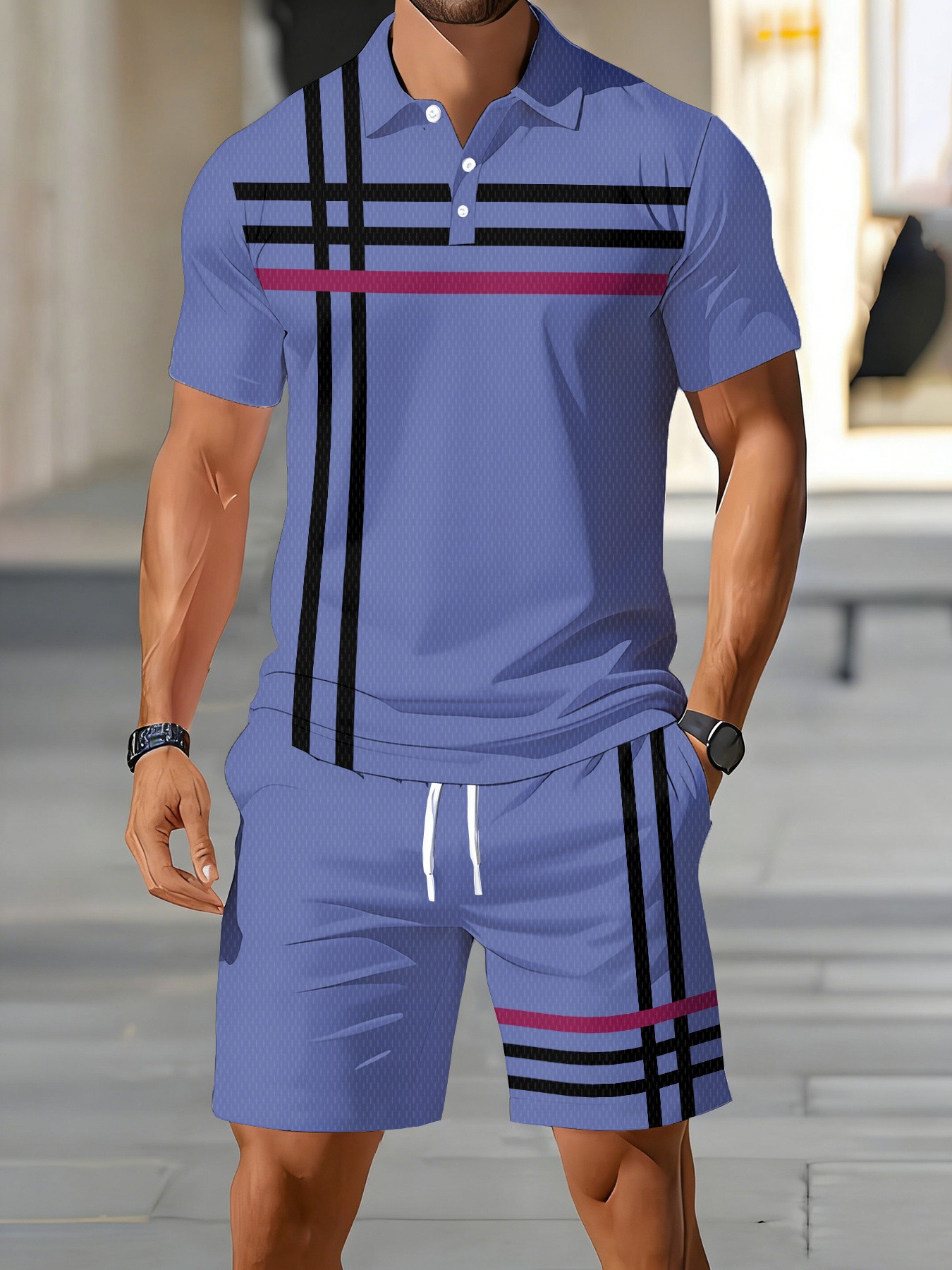 2026 Summer American Men's Pol – Street Fashion For 2026 Bewertung und Preis