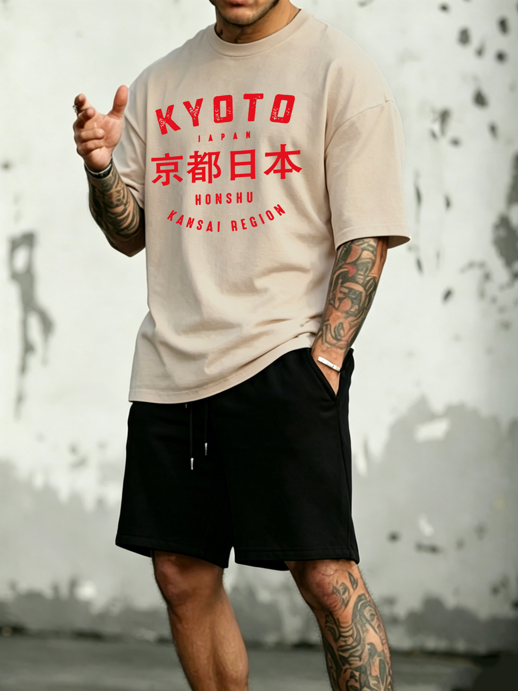 Kyoto Japan Honshu Print Cotto – Street Fashion Kyoto Bewertung und Preis