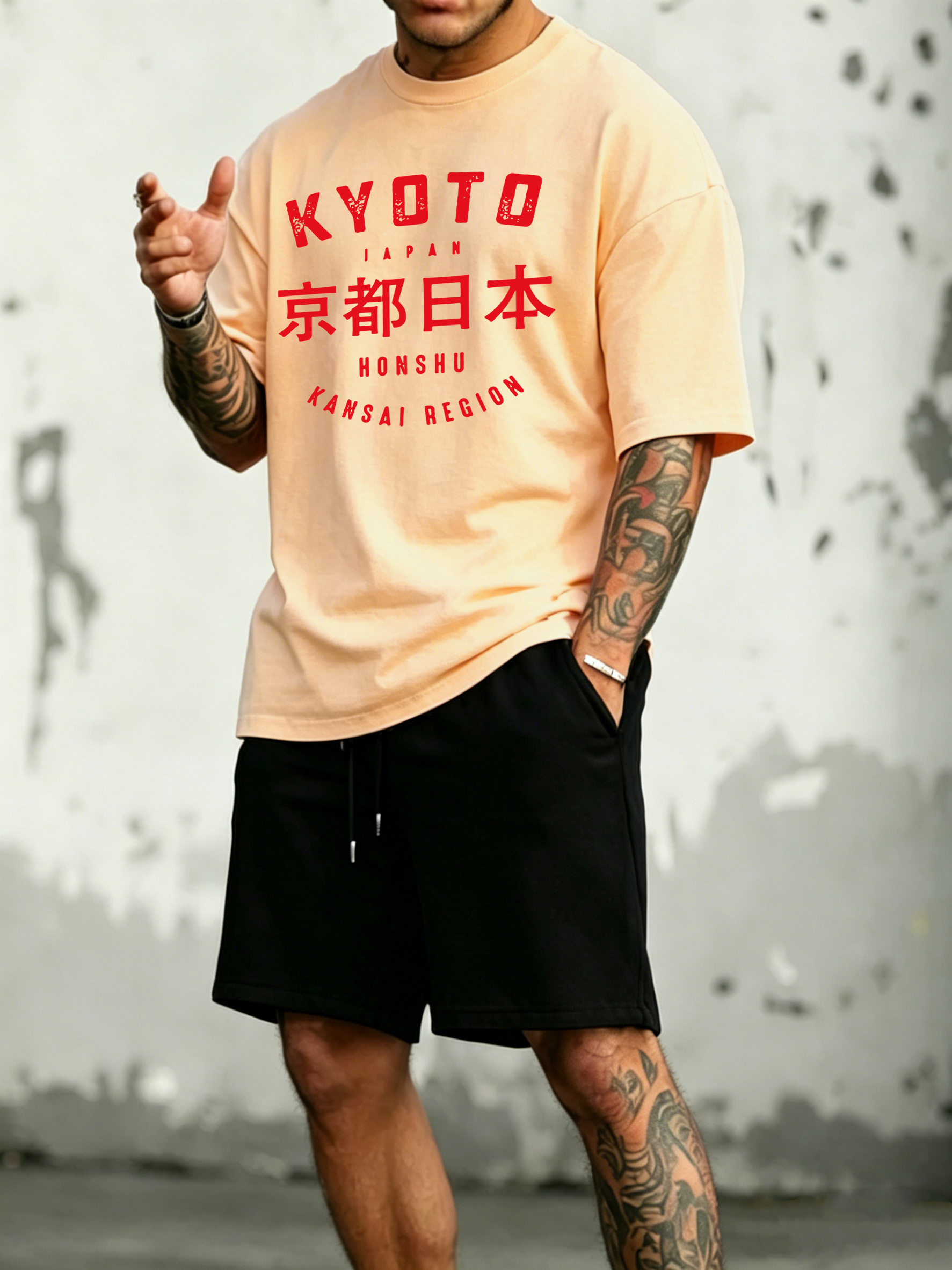 Kyoto Japan Honshu Print Cotto – Street Fashion Kyoto Bewertung und Preis
