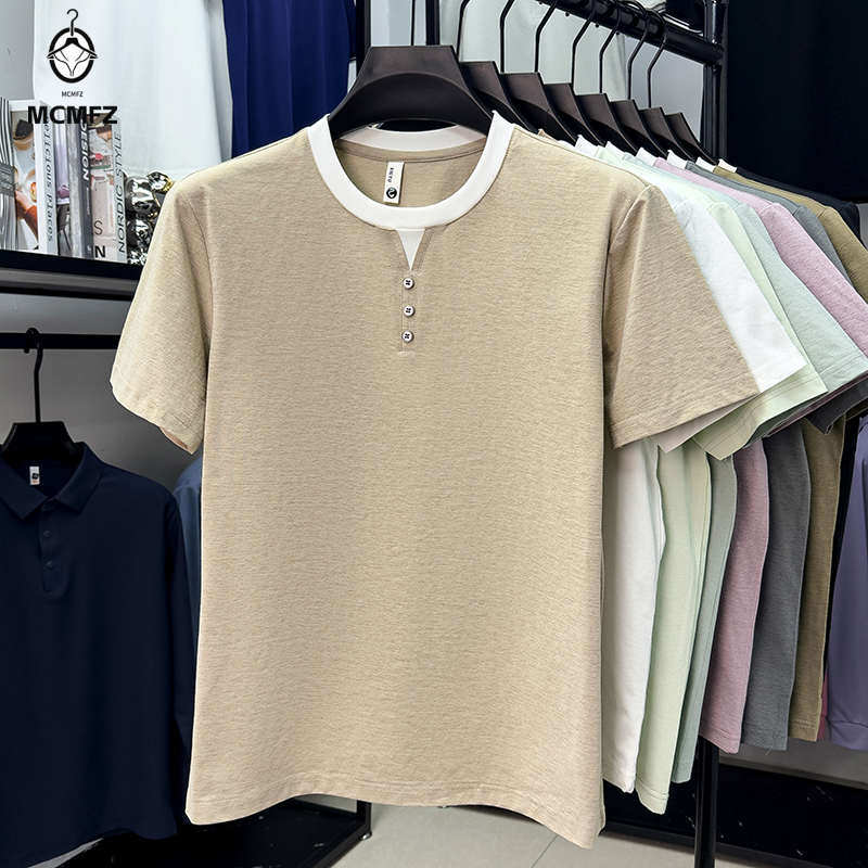 Men Casual Short Sleeve Henley – Street Summer Fashion Bewertung und Preis