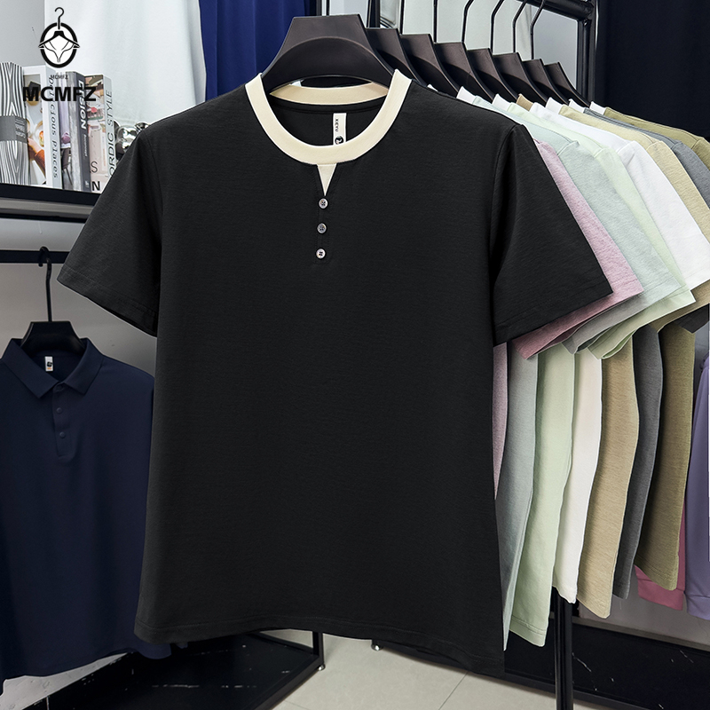 Men Casual Short Sleeve Henley – Street Summer Fashion Bewertung und Preis