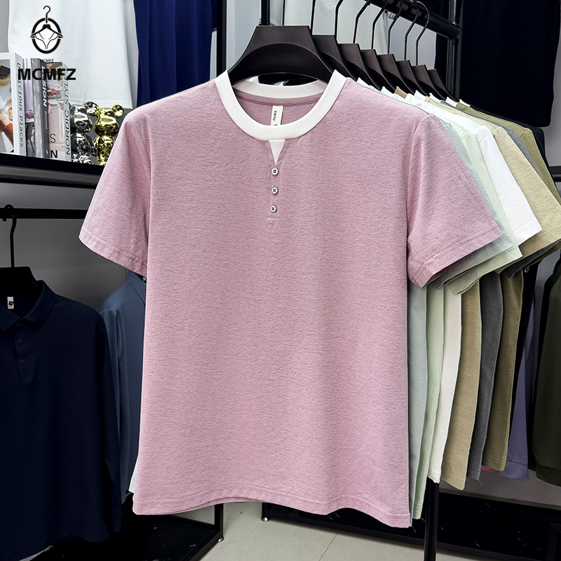 Men Casual Short Sleeve Henley – Street Summer Fashion Bewertung und Preis