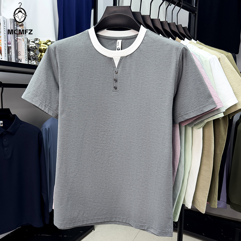 Men Casual Short Sleeve Henley – Street Summer Fashion Bewertung und Preis