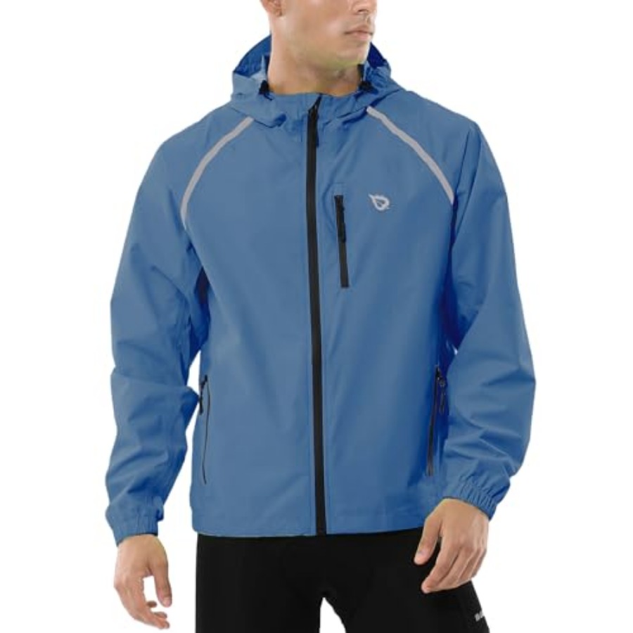 Men's Rain Jacket Waterproof W – Reflective Jacket Running Bewertung und Preis